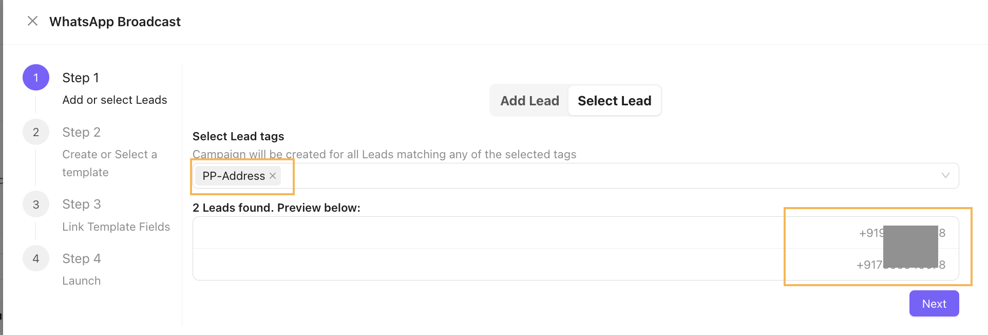 Preview Tag Leads 