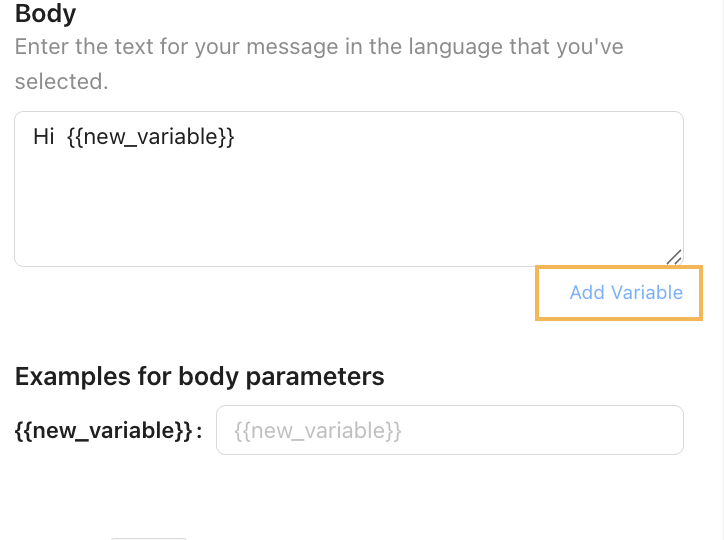 Add Variable