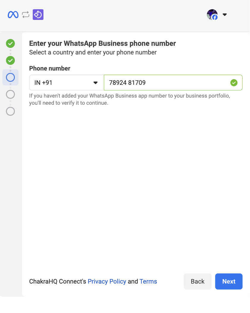 Add WhatsApp Phone Number