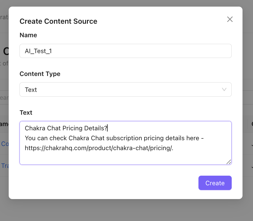 Add Text Content