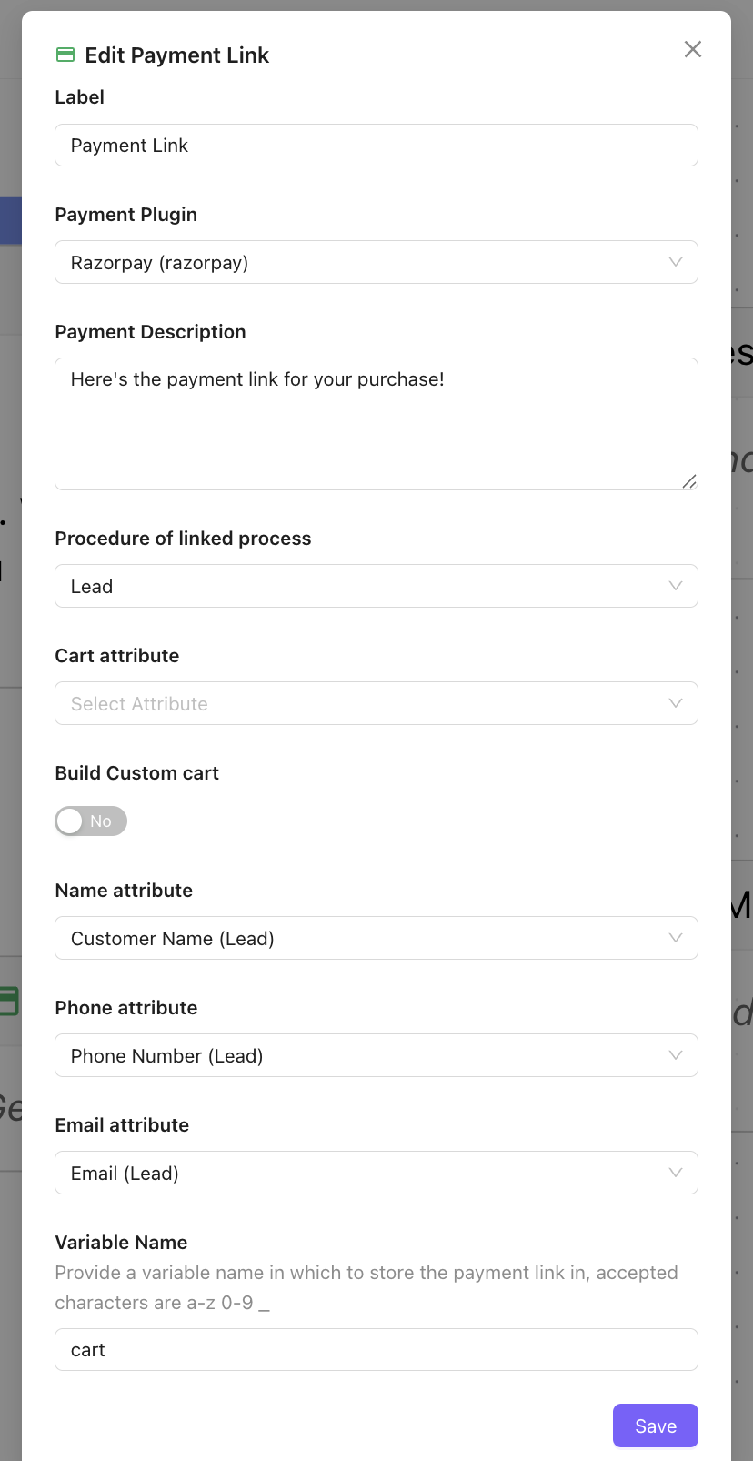 Generate Payment Link