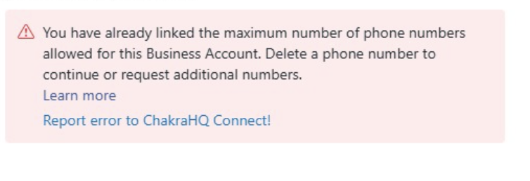 Maximum Phone Limit Reached