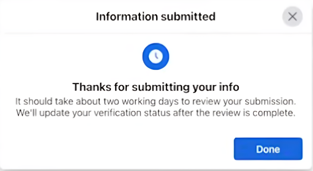 Information Submitted
