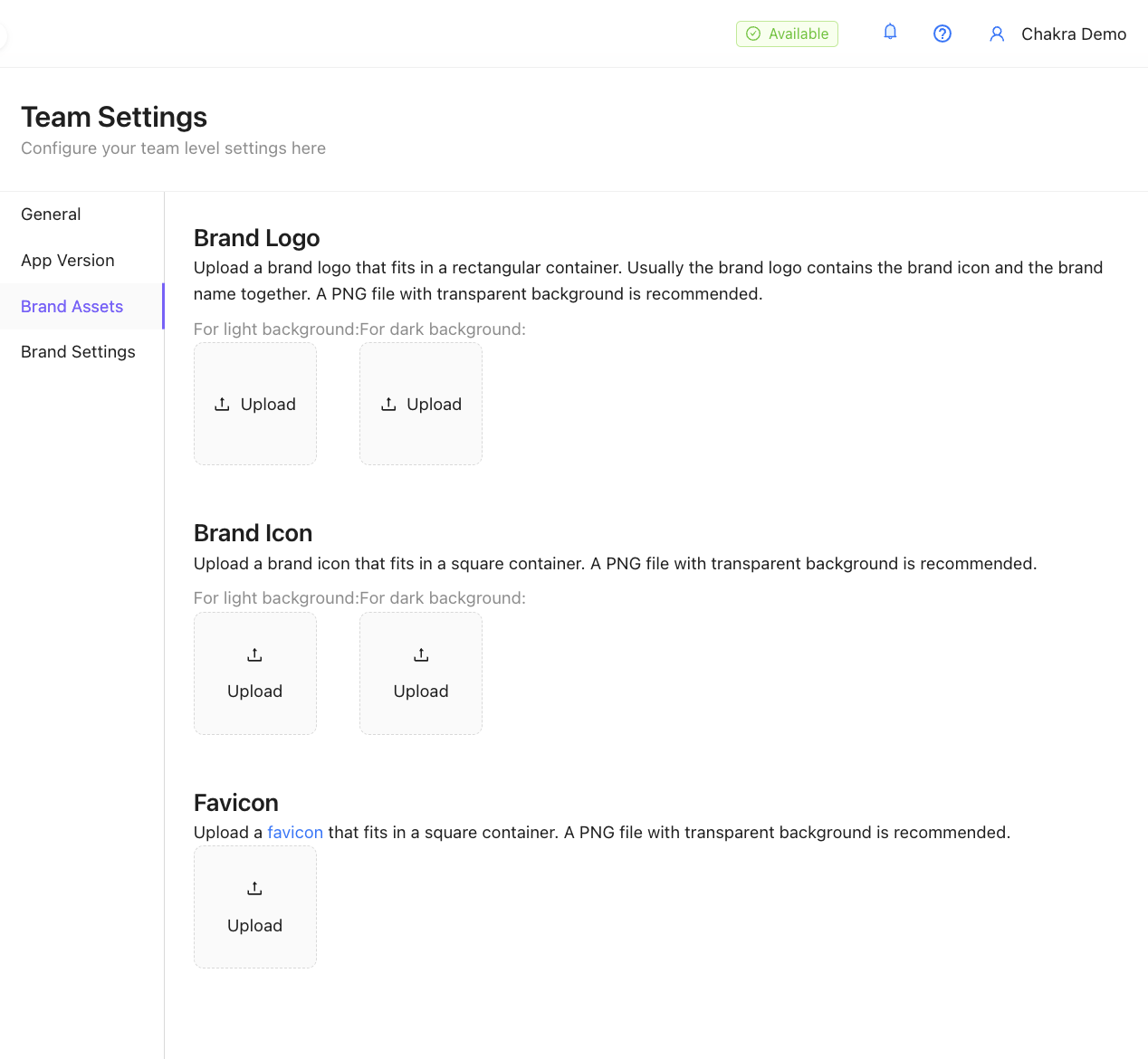Add Brand Assets