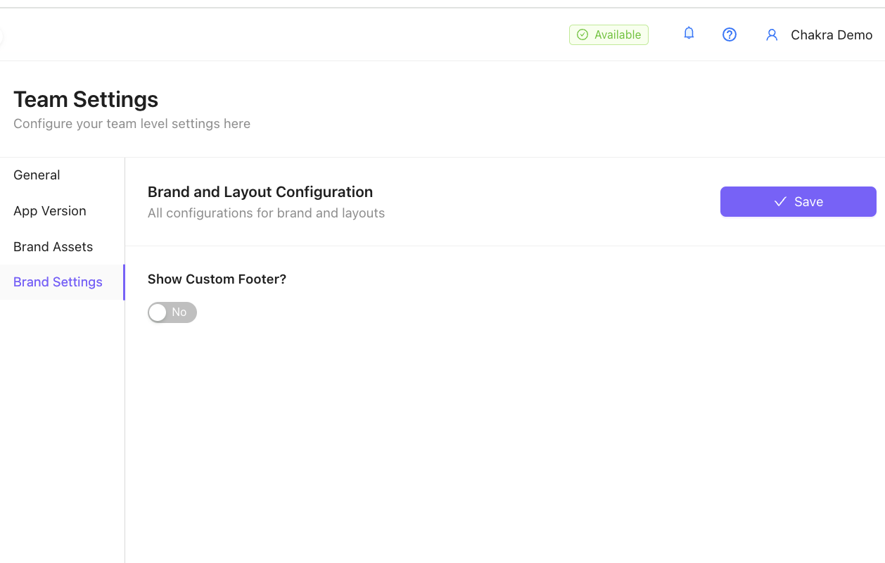 Custom Footer Team