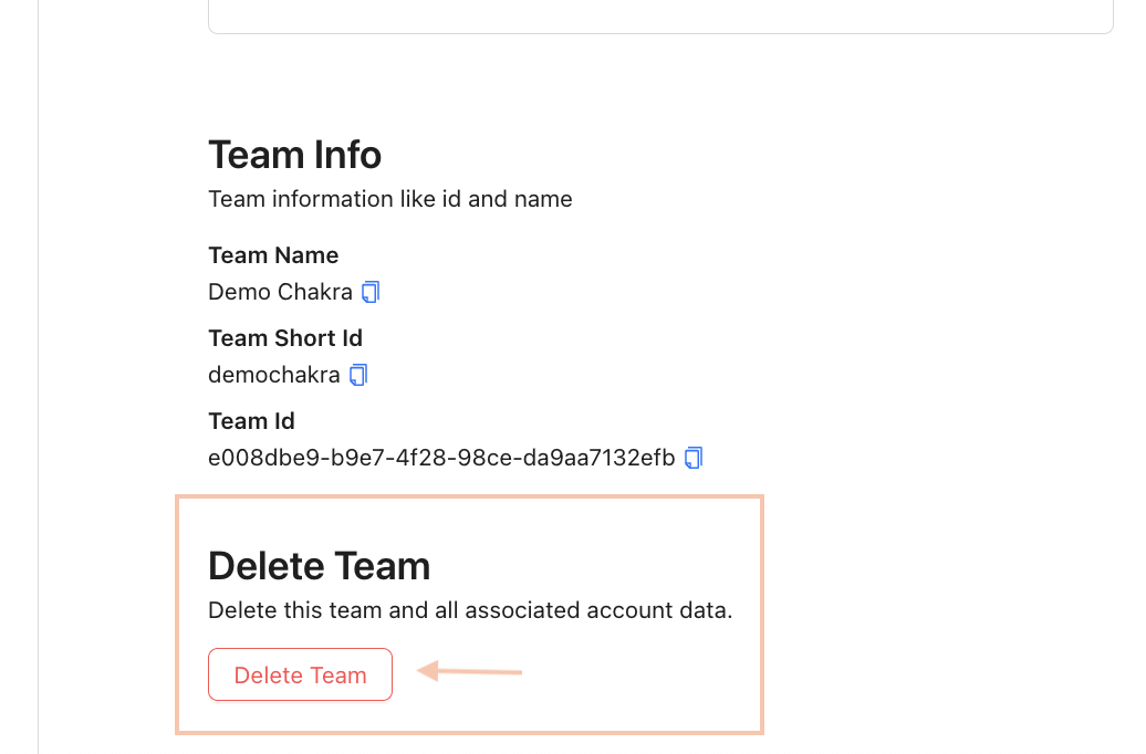 Delete Team