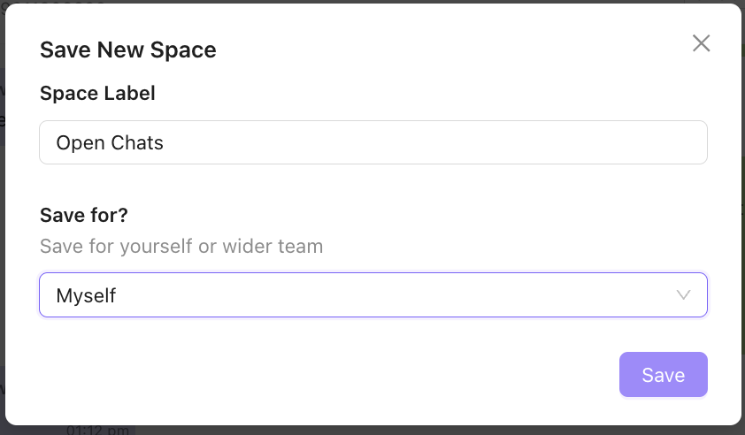 Create new space
