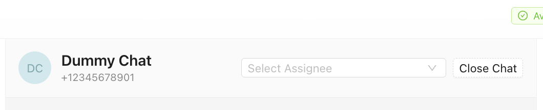Chat Window Header