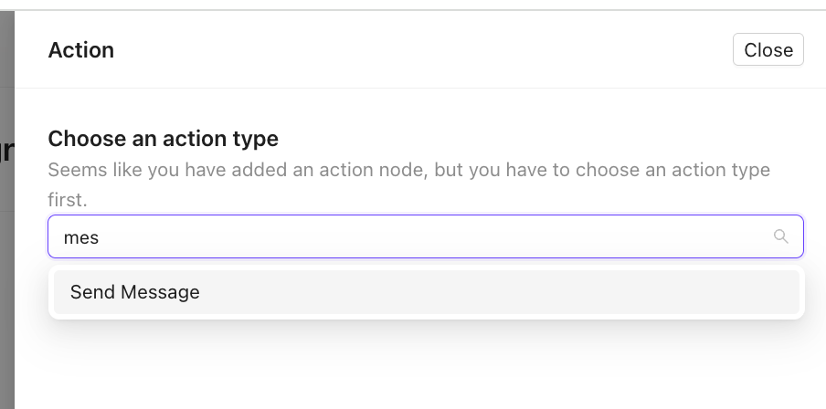 Action Type: Send a Message