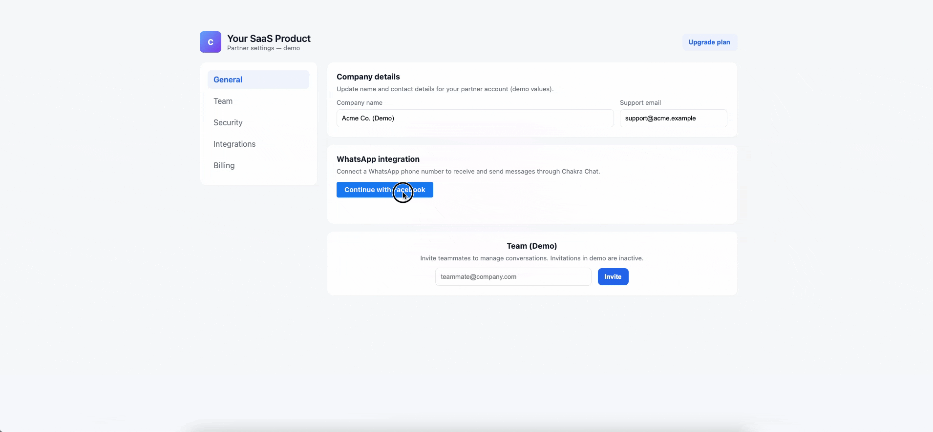 Embedded Signup Flow