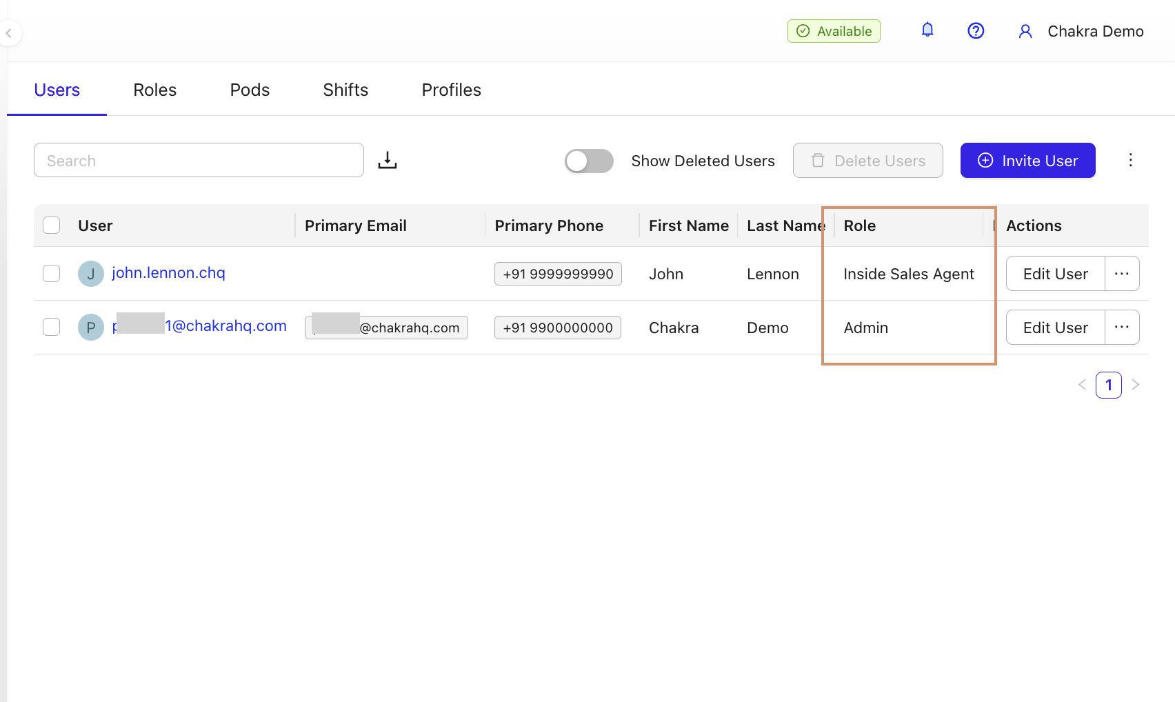 Check User Roles